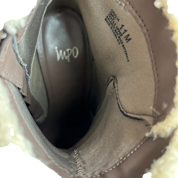IMPO Oralia Textil Brown Suede Heeled Booties Sz 11 - Picture 8 of 10